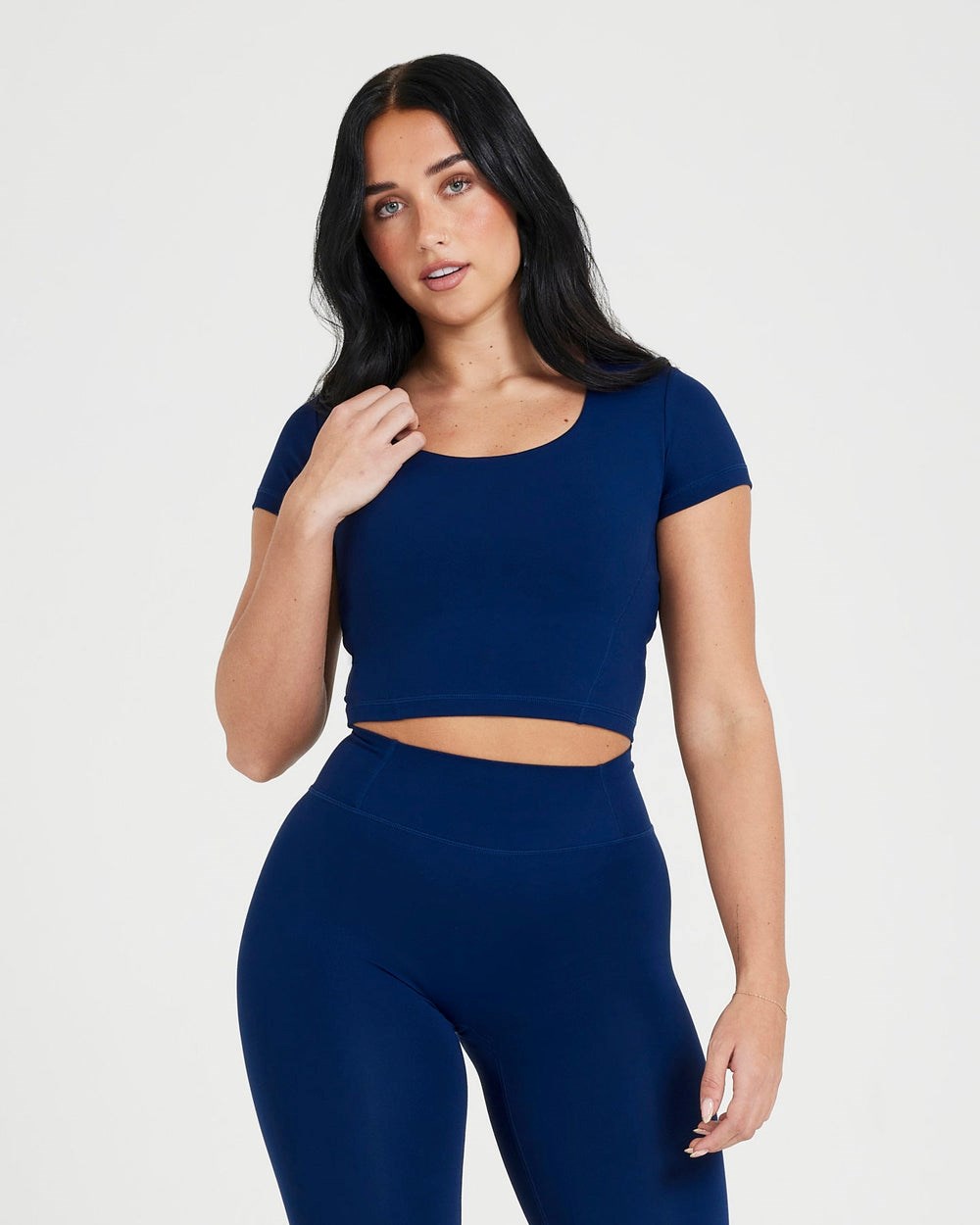 Oner Active Timeless Crop Kurzes Sleeve Tee Midnight | 86LOTGKFZ