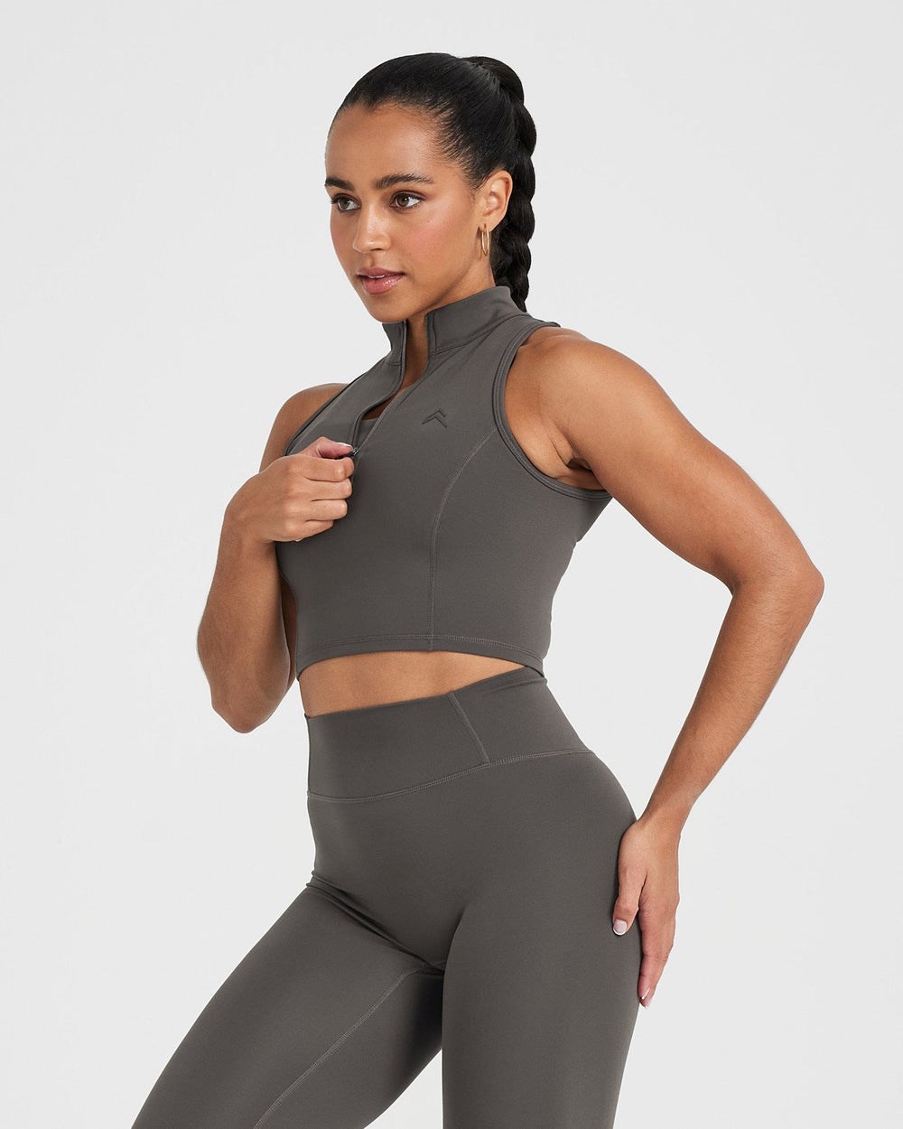 Oner Active Timeless Half Zip Crop Tank Tiefes | 20GPAFUWM