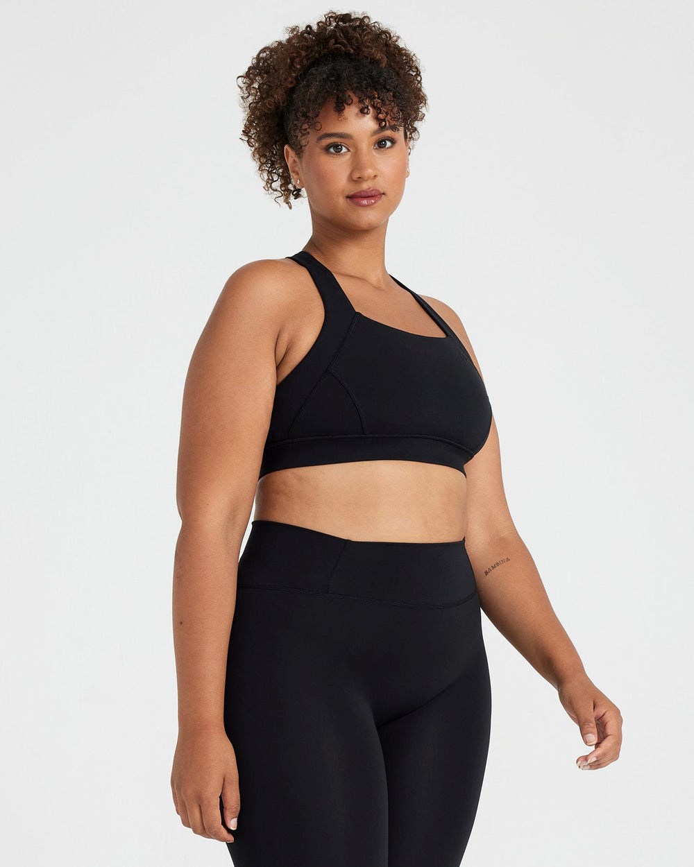 Oner Active Timeless Square Neck Bralette Schwarz | 96UWNFMKJ