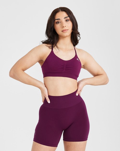 Oner Active Effortless Micro Bralette Ripe Fig | 90OGKUPVI