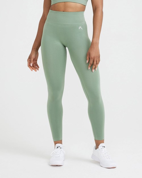 Oner Active Effortless Seamless Leggings Sage | 65QNHDAZC