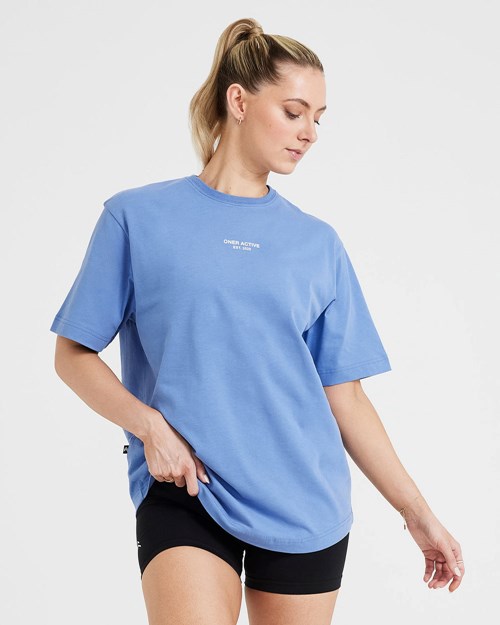 Oner Active Graphic Oversized Kurzes Sleeve Tee Hell | 98WNGAPCH