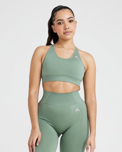 Oner Active Klassische Seamless 2.0 Bralette Sage Marl | 46JOTNEBM