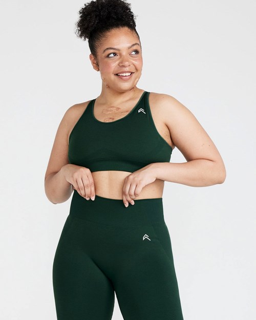 Oner Active Klassische Seamless 2.0 Bralette Evergreen Marl | 68WVTJXAF