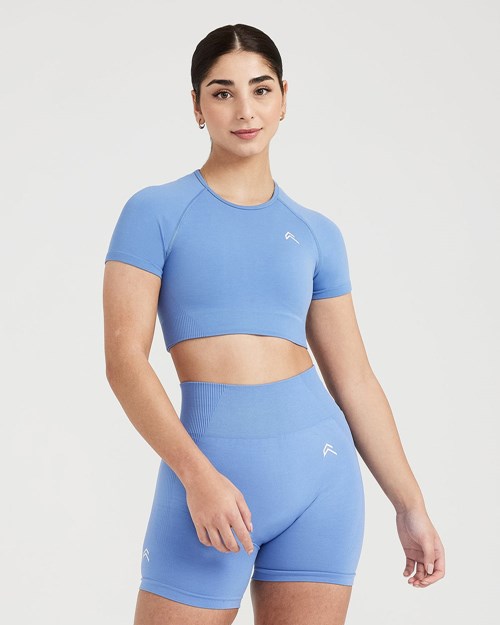 Oner Active Klassische Seamless 2.0 Kurzes Sleeve Crop Top Hell | 87WOBAKIE