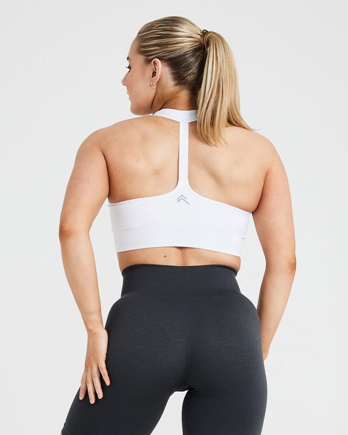 Oner Active Klassische Seamless 2.0 V-Neck Bralette Weiß | 08BPFVUTM