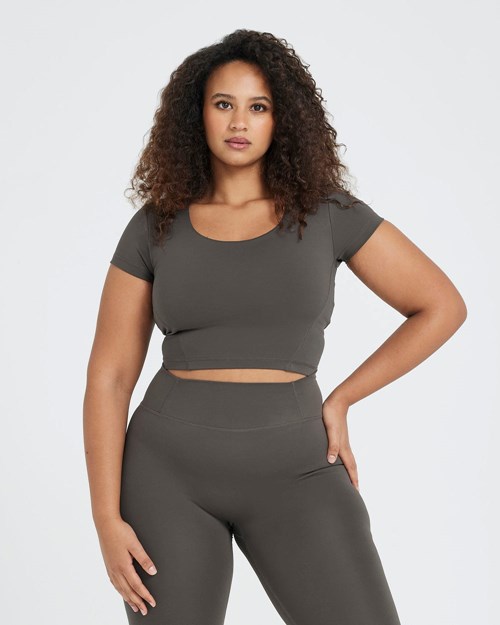 Oner Active Timeless Crop Kurzes Sleeve Tee Tiefes | 71VUEPCRA